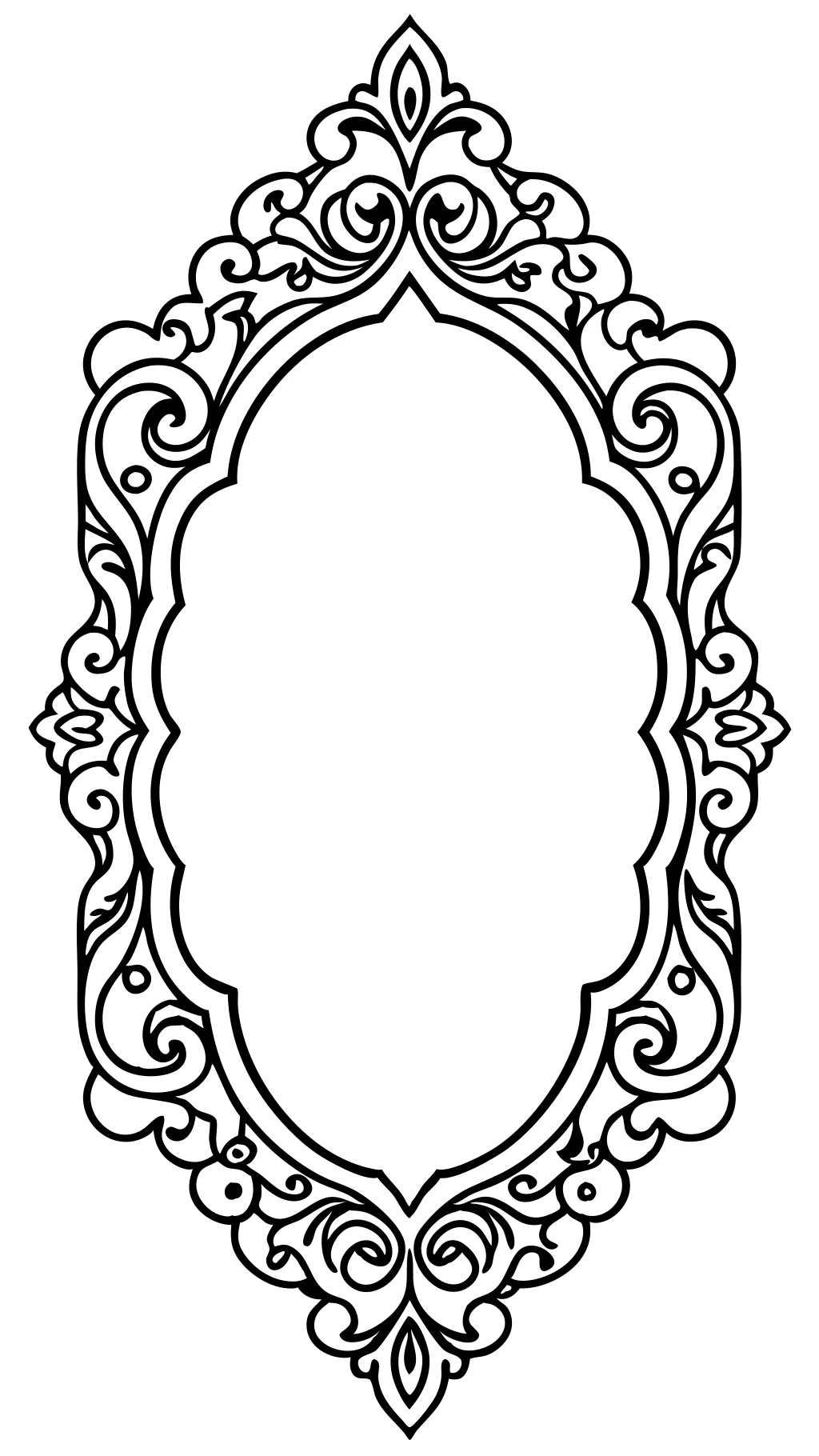 picture frame coloring page